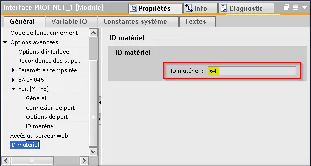 ID matériel